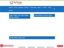 Tablet Screenshot of kynang.edu.vn